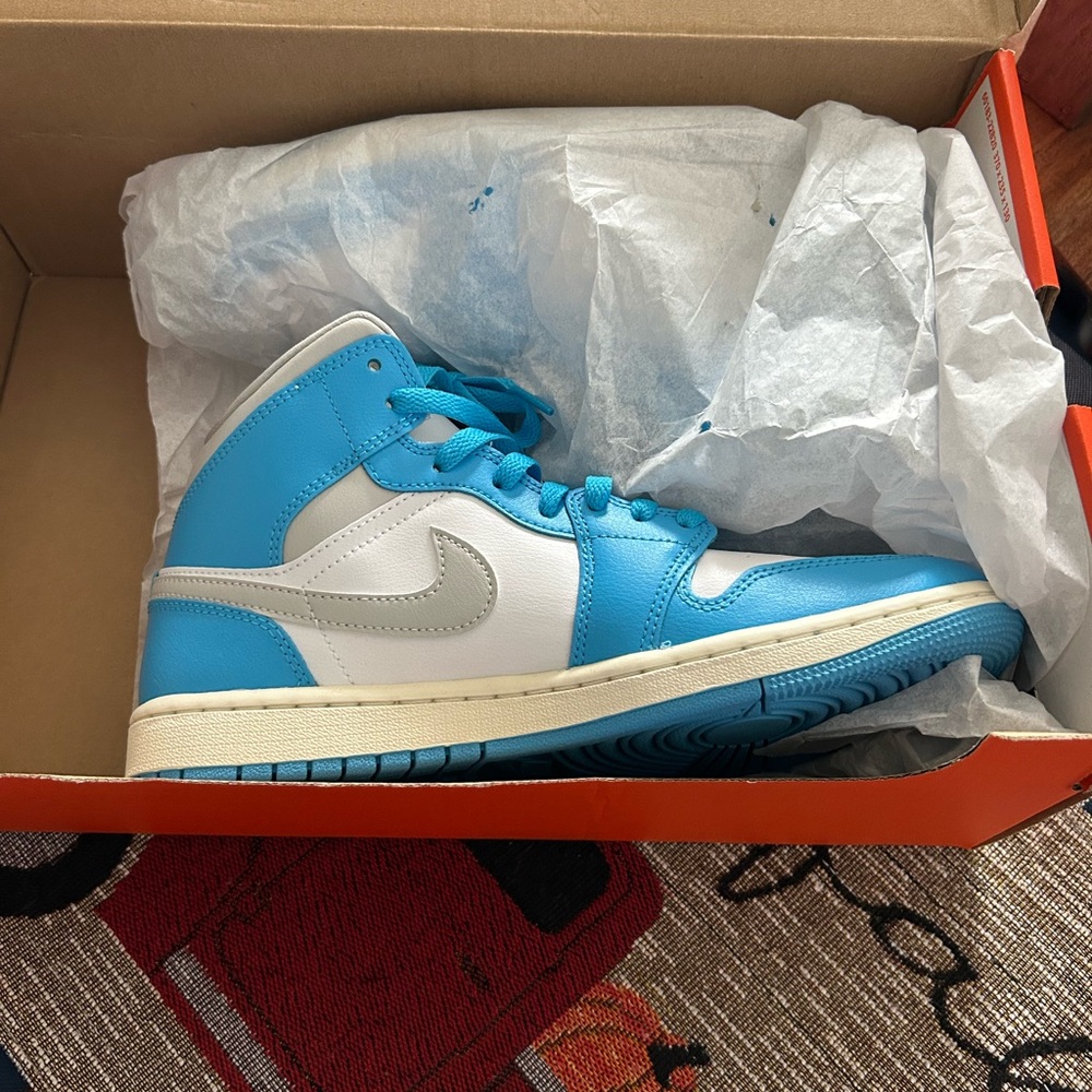 Nike Blue and White Athletic Shoes